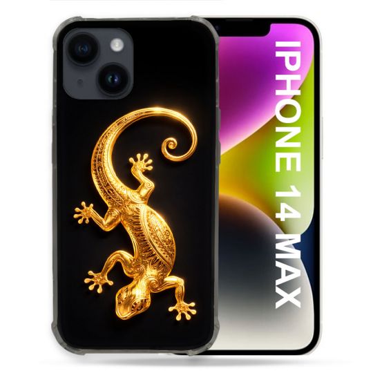 Coque Renforcée Pour Iphone 14 Plus Animal Lezard Noir 2026