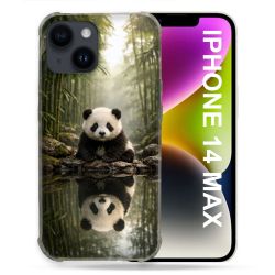 Coque Renforcée Pour Iphone 14 Plus Animal Panda Reflet