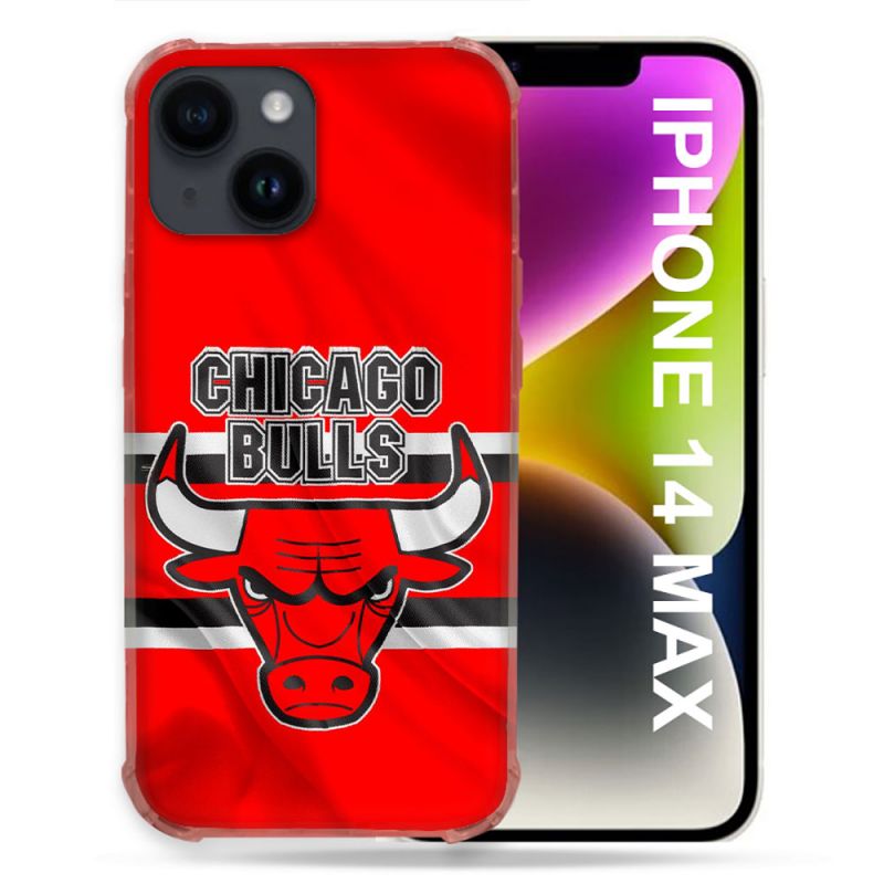 Coque Renforcée Pour Iphone 14 Plus Basket Chicago Bulls