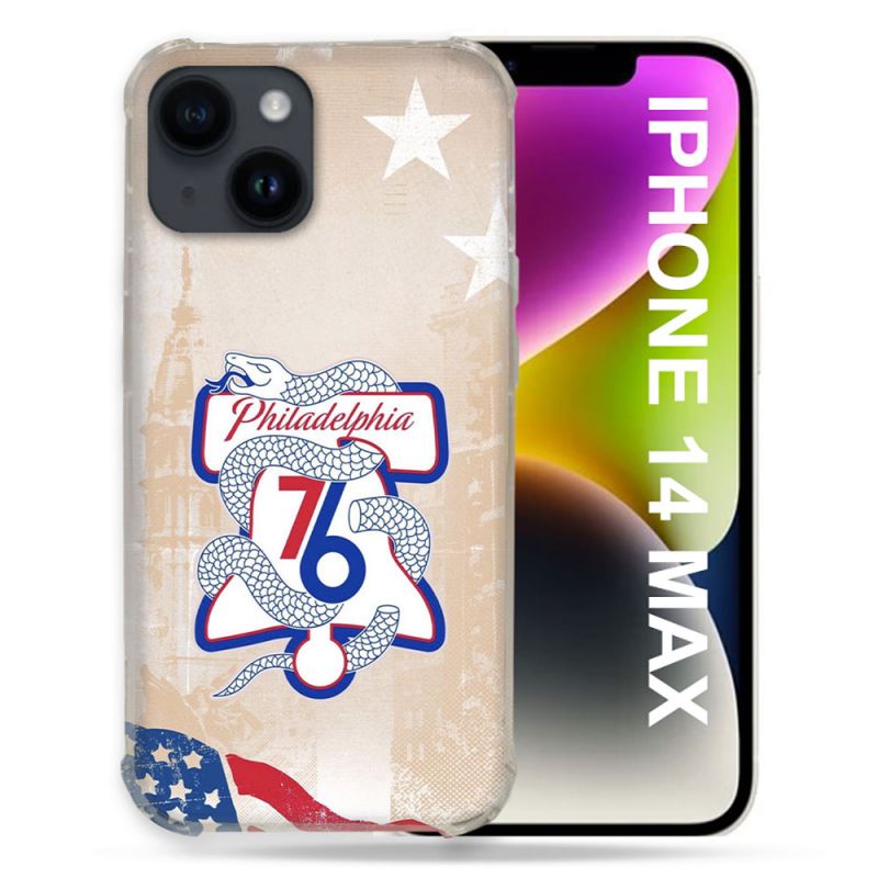 Coque Renforcée Pour Iphone 14 Plus Basket Philadelphia 76ers