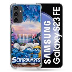 Coque Renforcée Pour Samsung Galaxy S23 FE Schtroumpfs Forêt