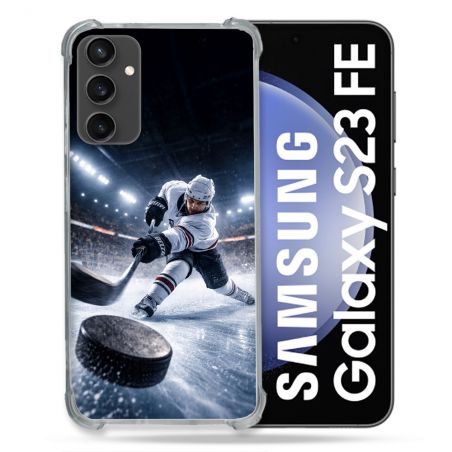 Coque Renforcée Pour Samsung Galaxy S23 FE Sport Hockey sur Glace