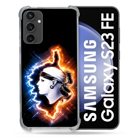 Coque Renforcée Pour Samsung Galaxy S23 FE Voyage Corse Brillante