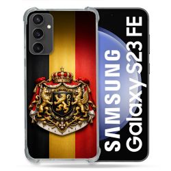 Coque Renforcée Pour Samsung Galaxy S23 FE Voyage Drapeau Belgique