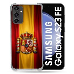 Coque Renforcée Pour Samsung Galaxy S23 FE Voyage Drapeau Espagne