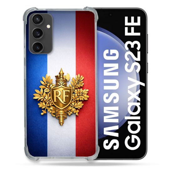 Coque Renforcée Pour Samsung Galaxy S23 FE Voyage Drapeau France