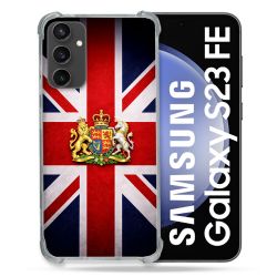 Coque Renforcée Pour Samsung Galaxy S23 FE Voyage Drapeau Grande Bretagne UK