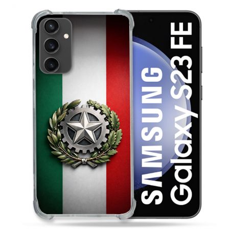 Coque Renforcée Pour Samsung Galaxy S23 FE Voyage Drapeau Italie