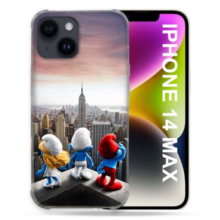 Coque Renforcée Pour Iphone 14 Plus Schtroumpfs New York