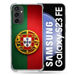 Coque Renforcée Pour Samsung Galaxy S23 FE Voyage Drapeau Portugal