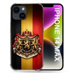 Coque Renforcée Pour Iphone 14 Plus Voyage Drapeau Belgique