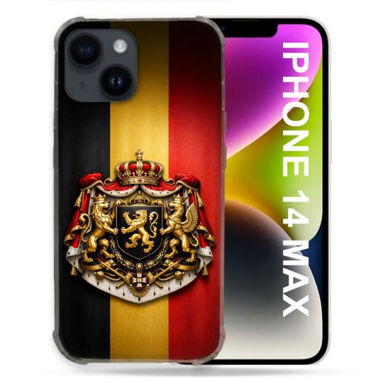 Coque Renforcée Pour Iphone 14 Plus Voyage Drapeau Belgique