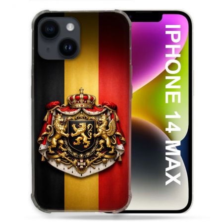 Coque Renforcée Pour Iphone 14 Plus Voyage Drapeau Belgique