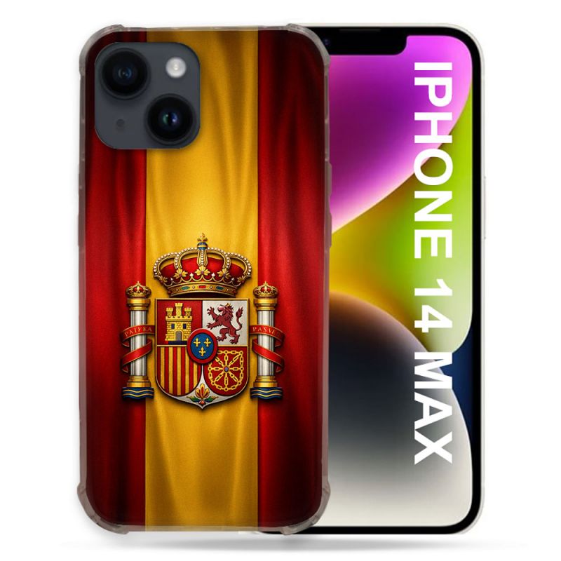 Coque Renforcée Pour Iphone 14 Plus Voyage Drapeau Espagne
