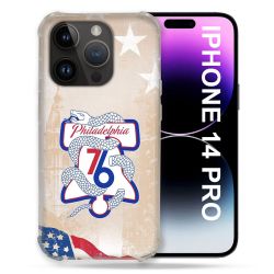 Coque Renforcée Pour Iphone 14 Pro Basket Philadelphia 76ers