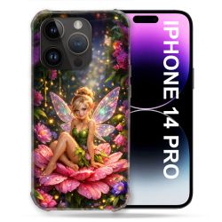 Coque Renforcée Pour Iphone 14 Pro Fantastique Fee Fleur
