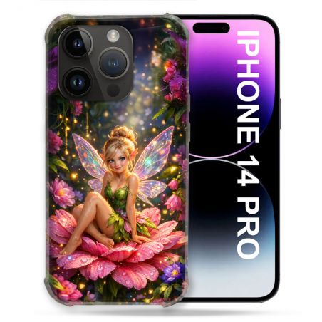 Coque Renforcée Pour Iphone 14 Pro Fantastique Fee Fleur