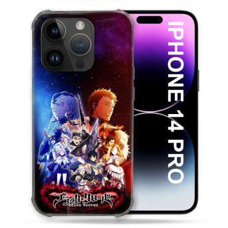 Coque Renforcée Pour Iphone 14 Pro Manga Black Clover Affiche