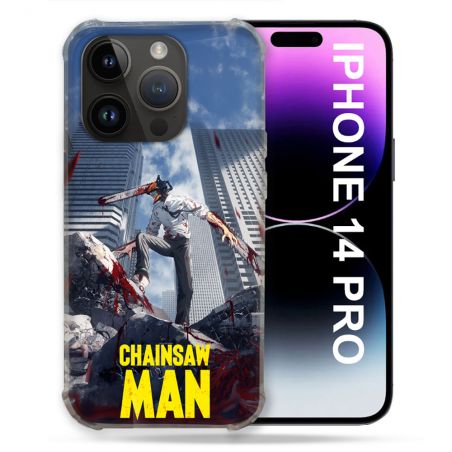Coque Renforcée Pour Iphone 14 Pro Manga Chainsaw Man Denji
