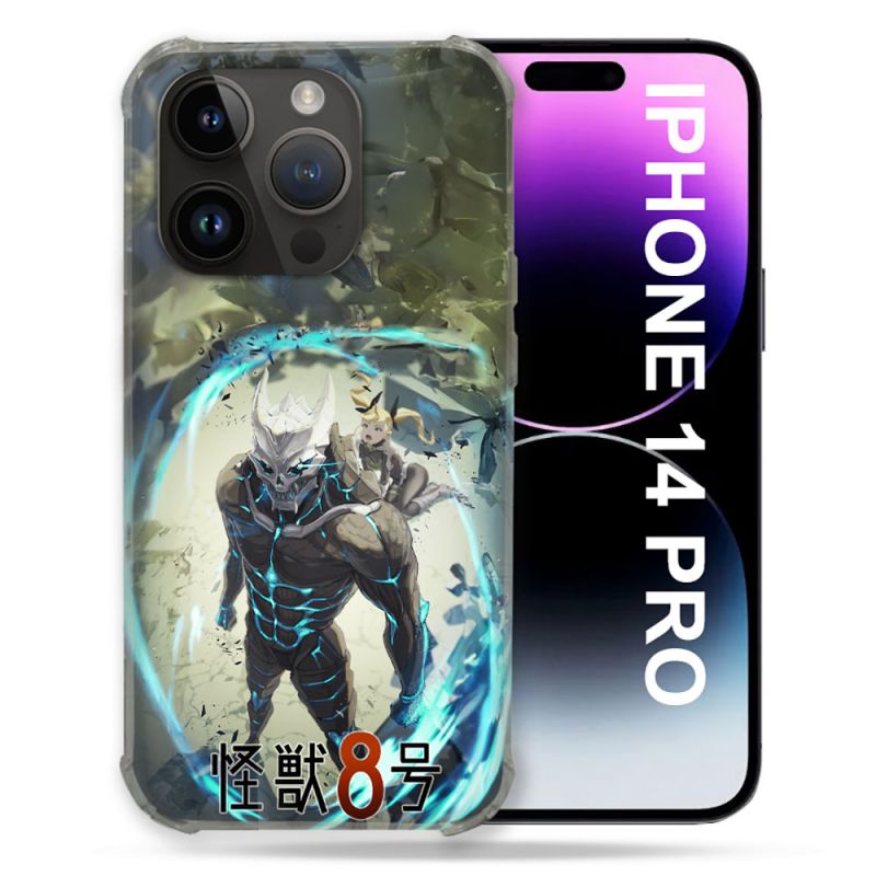 Coque Renforcée Pour Iphone 14 Pro Manga Kaiju N° 8 Kafka Hibino
