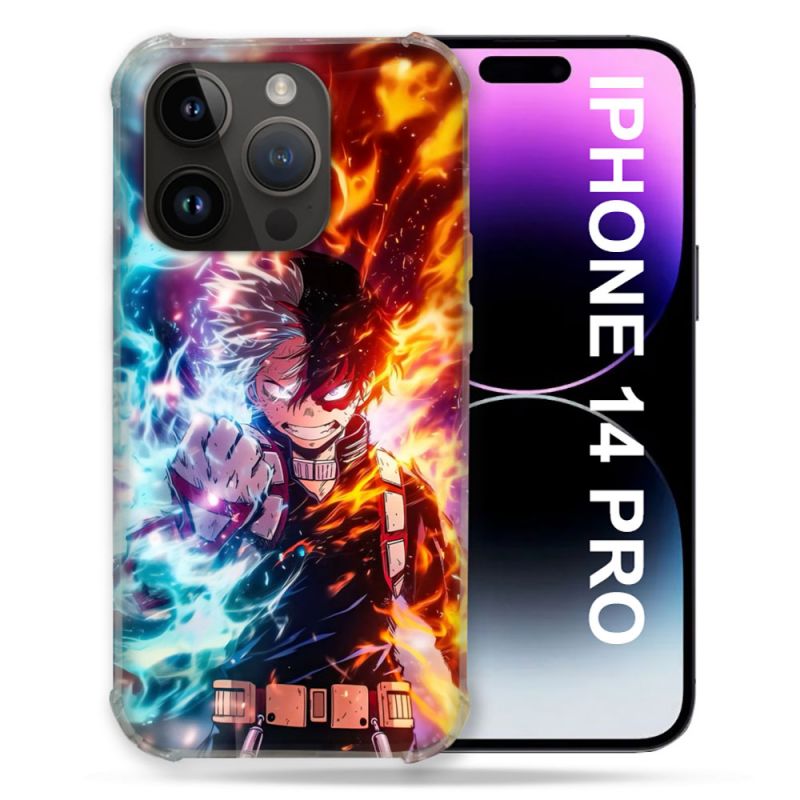 Coque Renforcée Pour Iphone 14 Pro Manga My Hero Academia Shoto Portrait