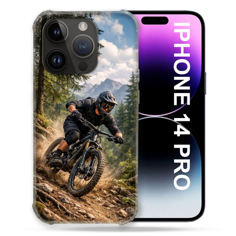 Coque Renforcée Pour Iphone 14 Pro Sport VTT Montagne