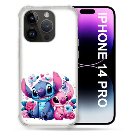 Coque Renforcée Pour Iphone 14 Pro Stitch Love