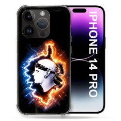 Coque Renforcée Pour Iphone 14 Pro Voyage Corse Brillante
