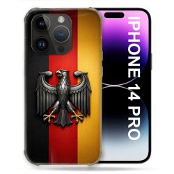 Coque Renforcée Pour Iphone 14 Pro Voyage Drapeau Allemagne