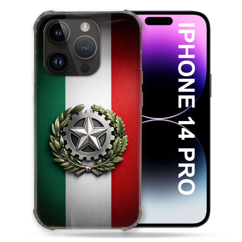 Coque Renforcée Pour Iphone 14 Pro Voyage Drapeau Italie