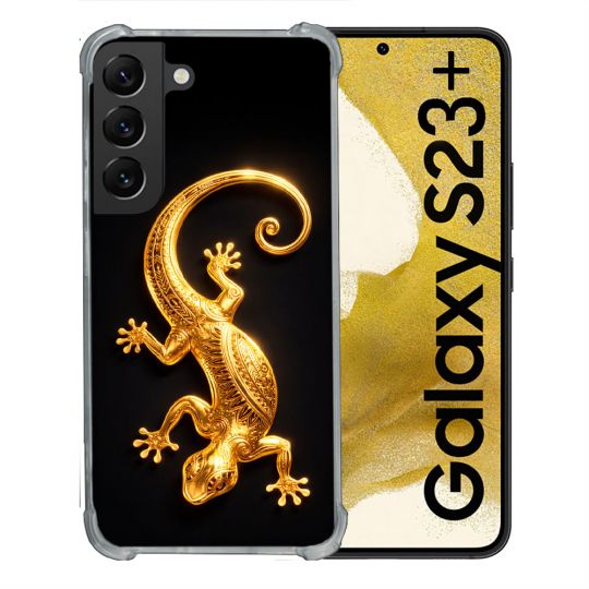 Coque Renforcée Pour Samsung Galaxy S23 Plus Animal Lezard Noir 2026