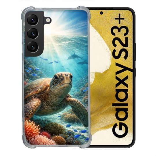 Coque Renforcée Pour Samsung Galaxy S23 Plus Animal Tortue Marine