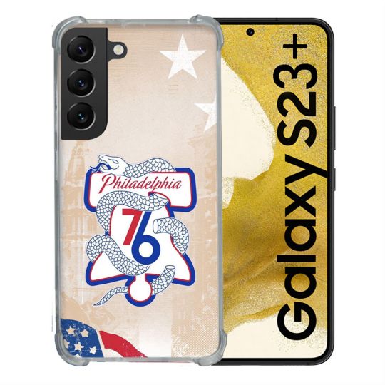 Coque Renforcée Pour Samsung Galaxy S23 Plus Basket Philadelphia 76ers