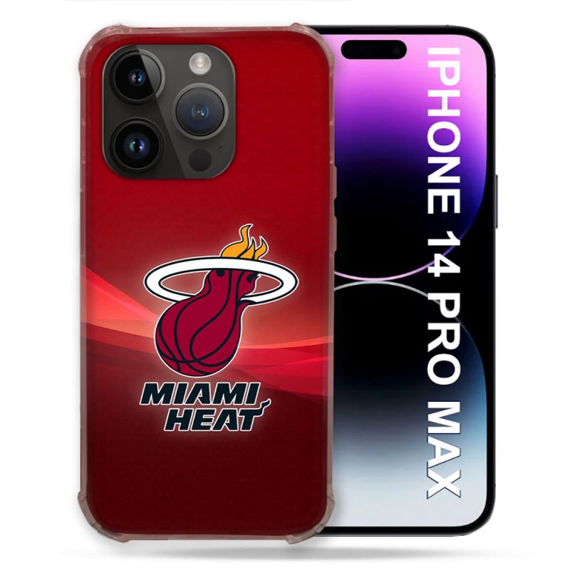 Coque Renforcée Pour Iphone 14 Pro Plus Basket Miami Heat