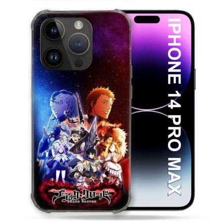 Coque Renforcée Pour Iphone 14 Pro Plus Manga Black Clover Affiche