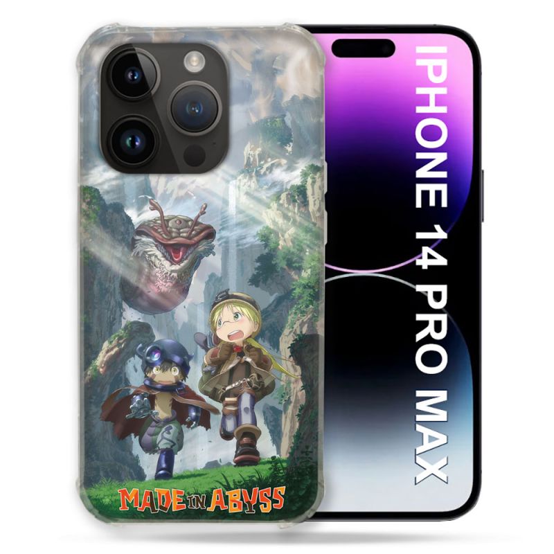 Coque Renforcée Pour Iphone 14 Pro Plus Manga Made In Abyss Affiche