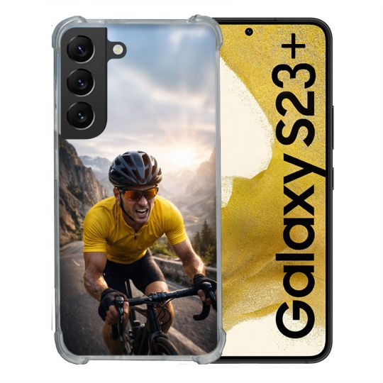 Coque Renforcée Pour Samsung Galaxy S23 Plus Sport Cyclisme Maillot Jaune