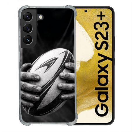 Coque Renforcée Pour Samsung Galaxy S23 Plus Sport Rugby Ballon Moderne