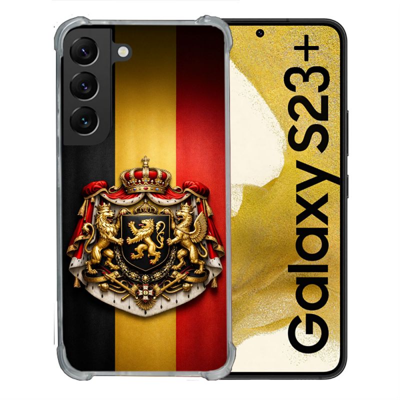 Coque Renforcée Pour Samsung Galaxy S23 Plus Voyage Drapeau Belgique