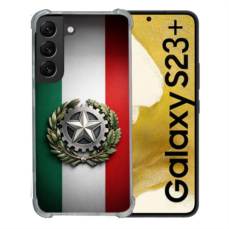 Coque Renforcée Pour Samsung Galaxy S23 Plus Voyage Drapeau Italie