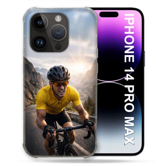 Coque Renforcée Pour Iphone 14 Pro Plus Sport Cyclisme Maillot Jaune