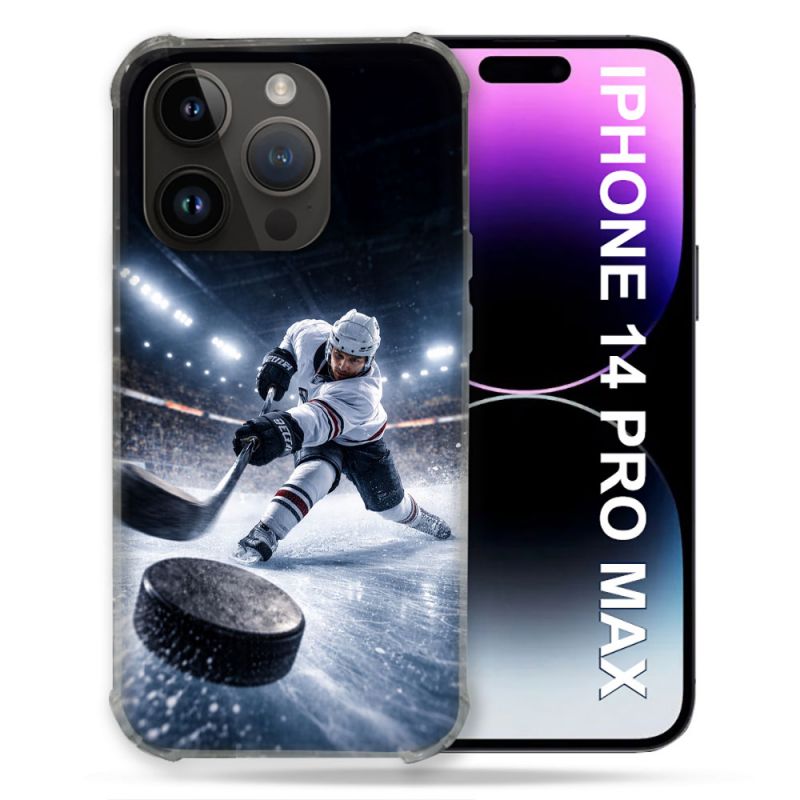 Coque Renforcée Pour Iphone 14 Pro Plus Sport Hockey sur Glace