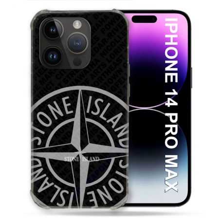 Coque Renforcée Pour Iphone 14 Pro Plus Stone Island Gris