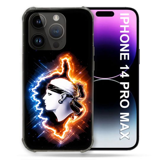 Coque Renforcée Pour Iphone 14 Pro Plus Voyage Corse Brillante