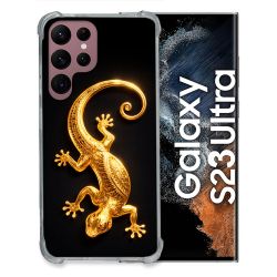 Coque Renforcée Pour Samsung Galaxy S23 Ultra Animal Lezard Noir 2026
