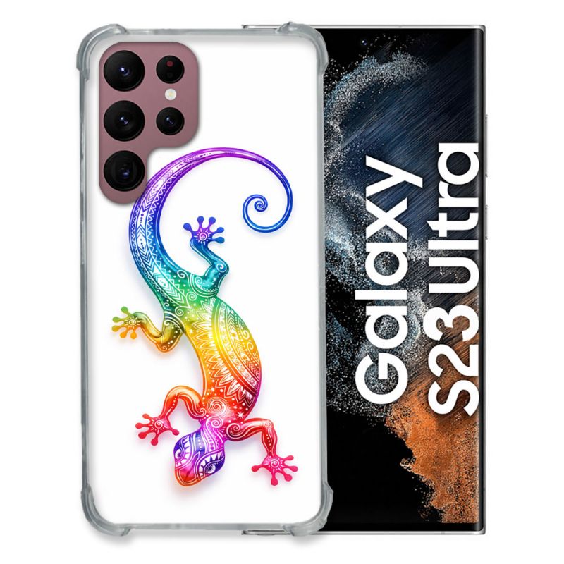 Coque Renforcée Pour Samsung Galaxy S23 Ultra Animal Salamandre Color 2026