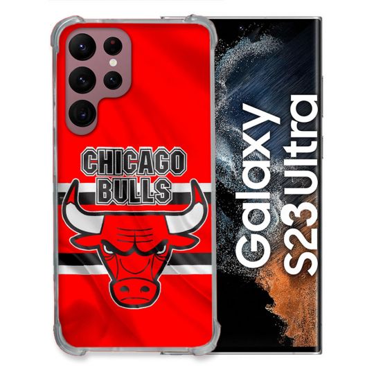 Coque Renforcée Pour Samsung Galaxy S23 Ultra Basket Chicago Bulls