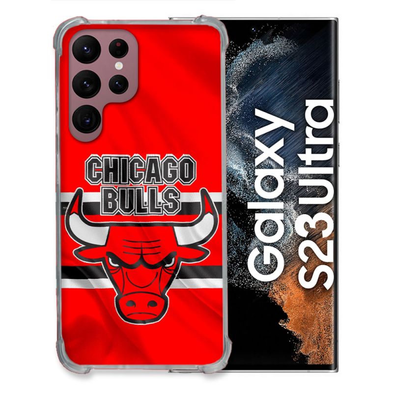 Coque Renforcée Pour Samsung Galaxy S23 Ultra Basket Chicago Bulls