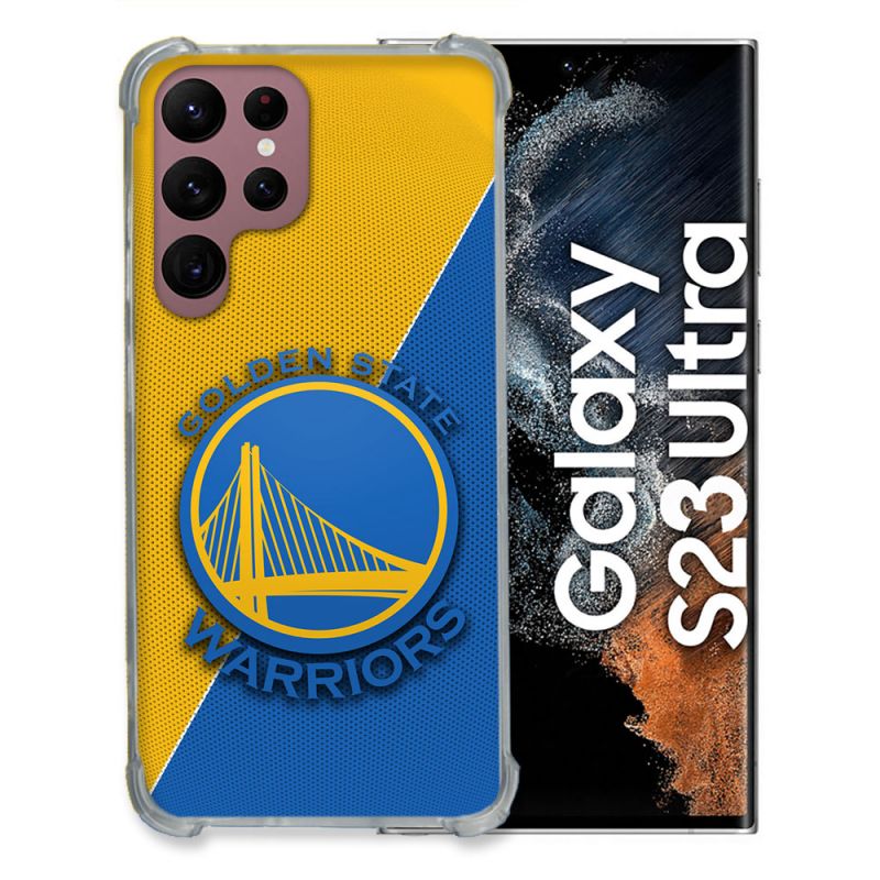 Coque Renforcée Pour Samsung Galaxy S23 Ultra Basket Golden State Warriors