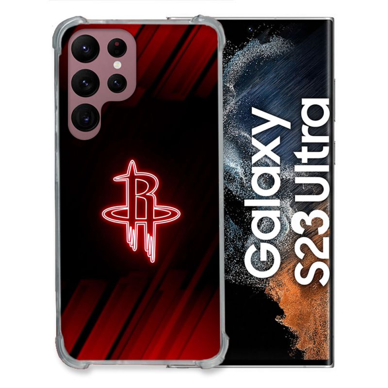 Coque Renforcée Pour Samsung Galaxy S23 Ultra Basket Houston Rockets